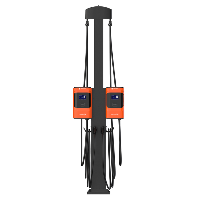 EV COMMERCIAL GEN 1 48 AMPS 4G white, visualized function