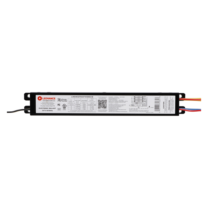 LEDVANCE HE BALLAST 4X32W T8  347V IS N SCB