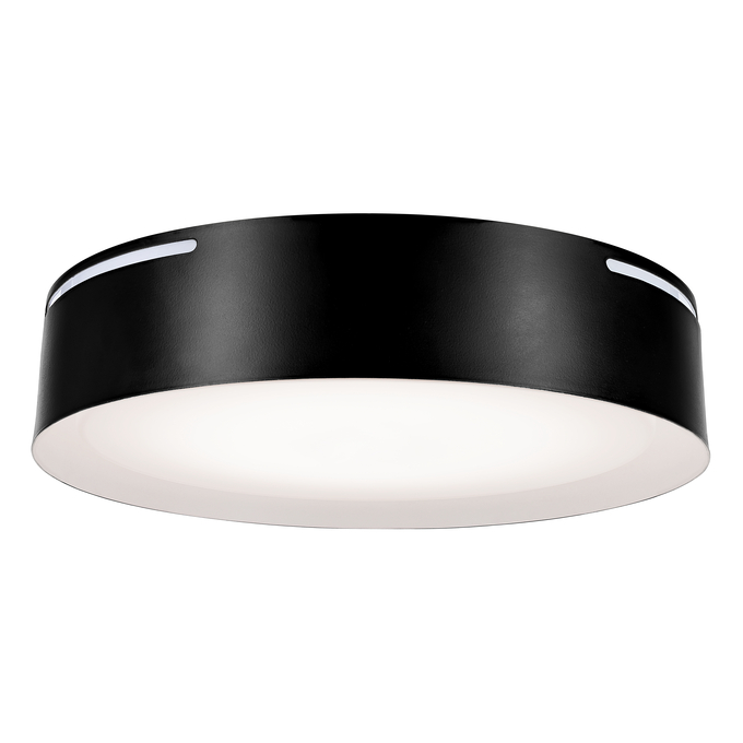Flush Mount with Night Ring Black & White white, visualized function