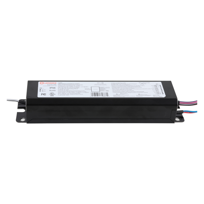LED NFC PROGRAMMABLE DRIVER OUTDOOR 180W HUV 1250mA DIM AUX12 IP65 white, horizontal