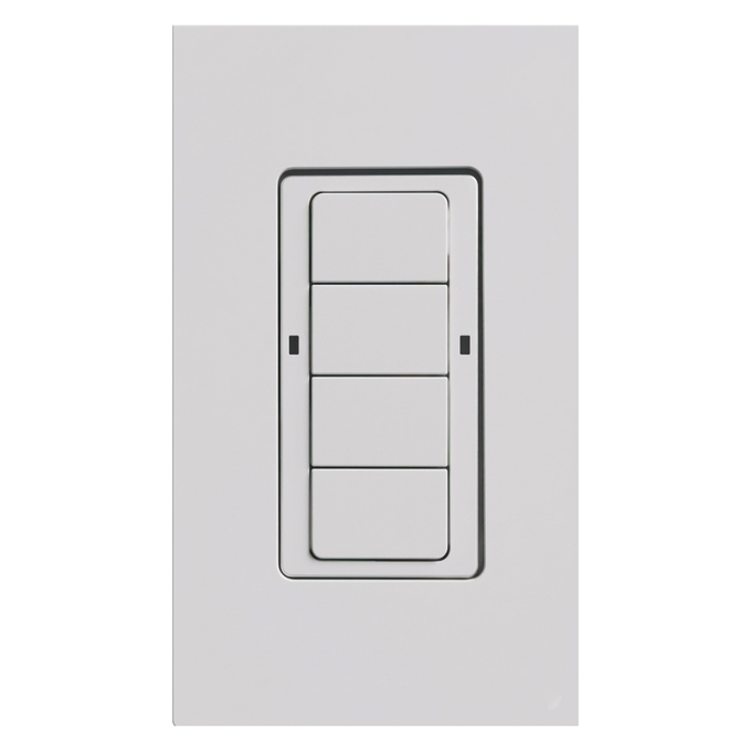 LINE-VOLTAGE POWERED WALL CONTROLLER 4-BUTTON