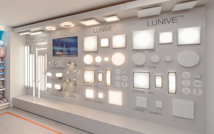 The new retail luminaires portfolio presented at Light & Building fair 2016