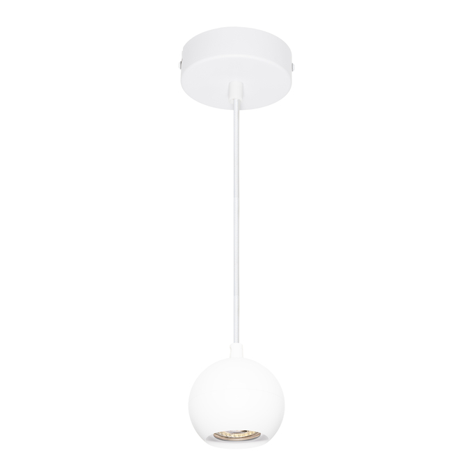 LED SPOT SPHERAL WHITE 1XGU10 PENDANT